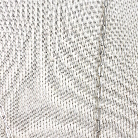 CANVAS | Paperclip Chain 2 in 1 Mask Necklace in Silver - Picture 5 of 7